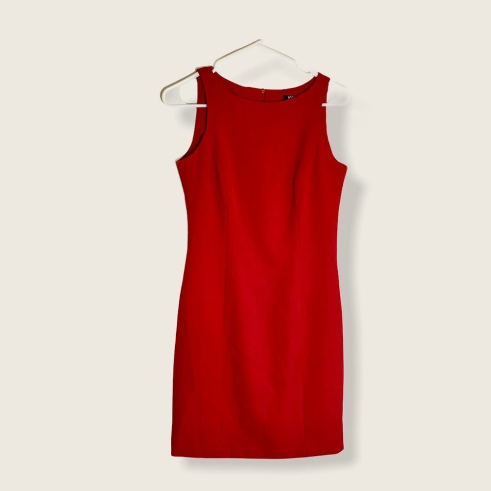 Ice Cube by Michael Red Sheath Dress, fully lined​​​​